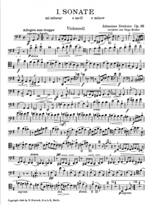 Brahms Cello Sonata No.1 in E minor Op.38 cello.png
