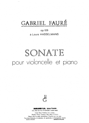 Faure Cello Sonata No.1 Op.109 for Cello and Piano.png